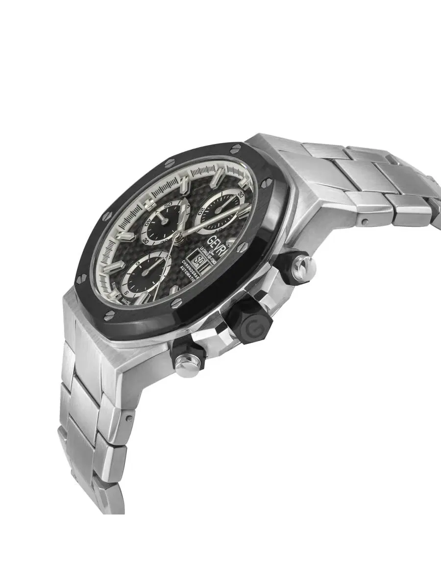 Мужские часы Gevril Kingsgate Chronograph Automatic с черным циферблатом 47903B — изображение 3 из 3, оттенок черный