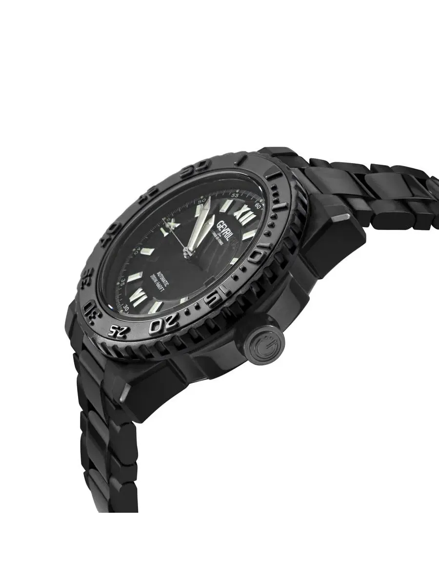 Мужские часы Gevril Seacloud Automatic с черным циферблатом 31229B — изображение 3 из 3, оттенок черный