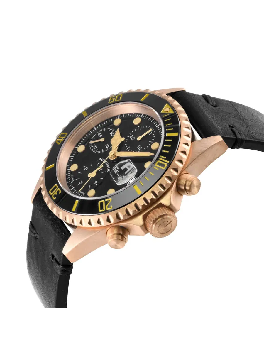 Мужские часы Gevril Wallstreet Chronograph с черным циферблатом 4167 — изображение 3 из 3, оттенок черный