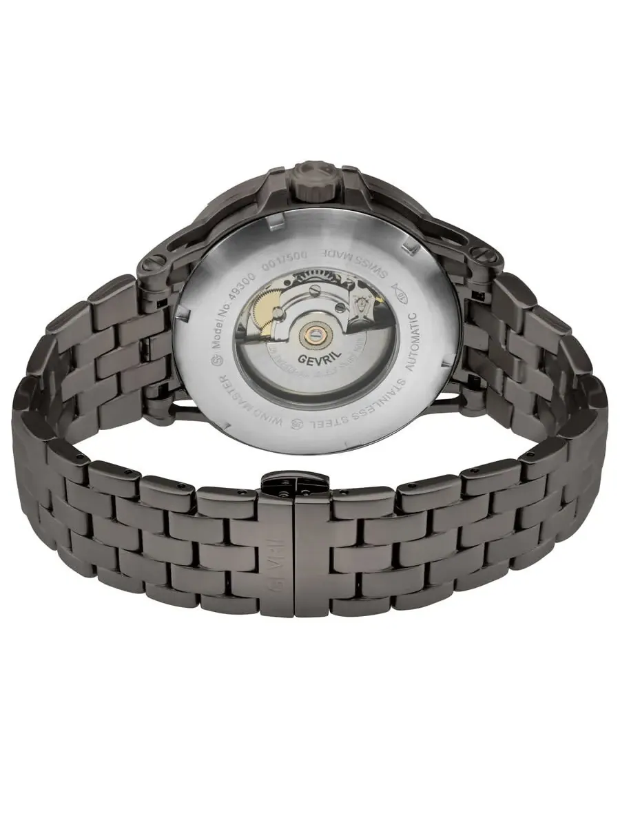 Мужские часы Gevril Wind Master Automatic с серым циферблатом 49300B — изображение 3 из 3, оттенок серый