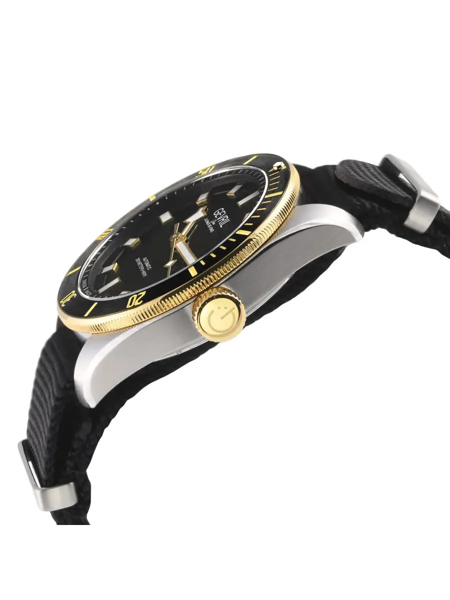 Мужские часы Gevril Yorkville Automatic с черным циферблатом 48608N — изображение 2 из 3, оттенок черный