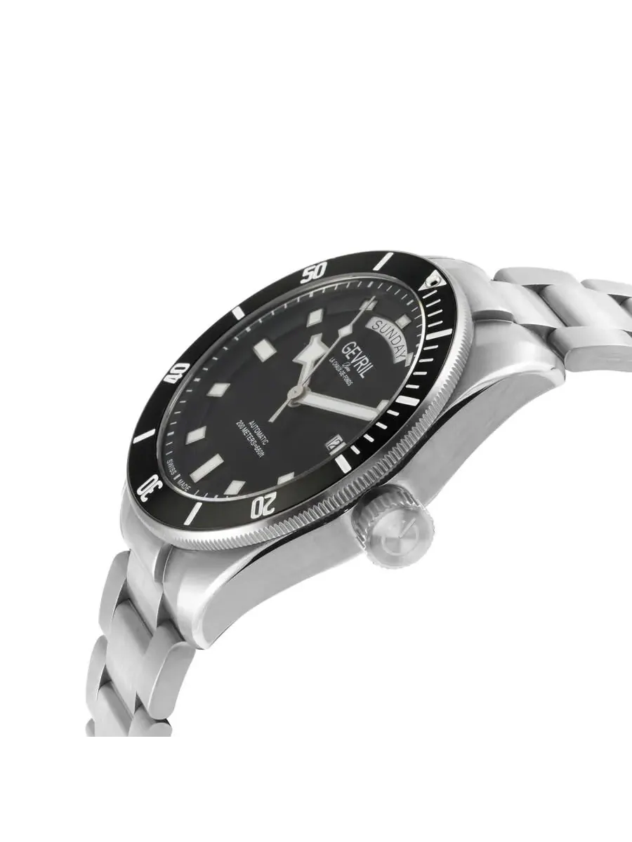 Мужские часы Gevril Yorkville Automatic с черным циферблатом 48630B — изображение 2 из 3, оттенок черный