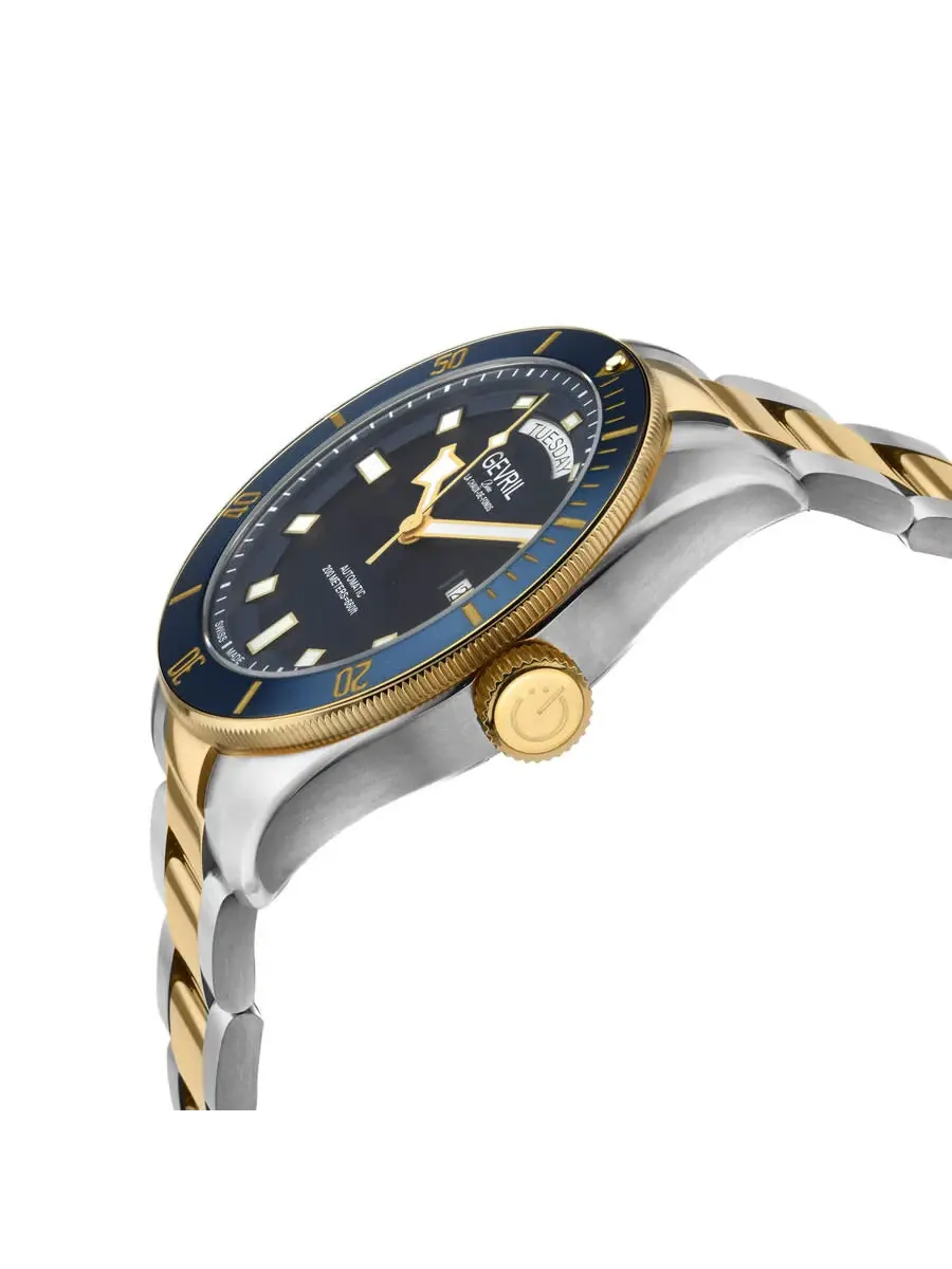 Мужские часы Gevril Yorkville Automatic с синим циферблатом 48634B — изображение 2 из 3, оттенок синий