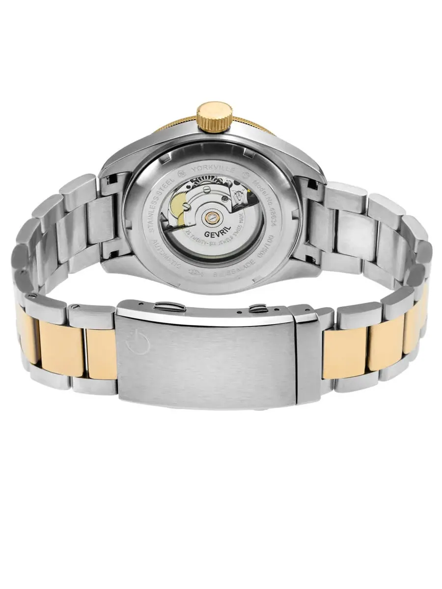 Мужские часы Gevril Yorkville Automatic с синим циферблатом 48634B — изображение 3 из 3, оттенок синий