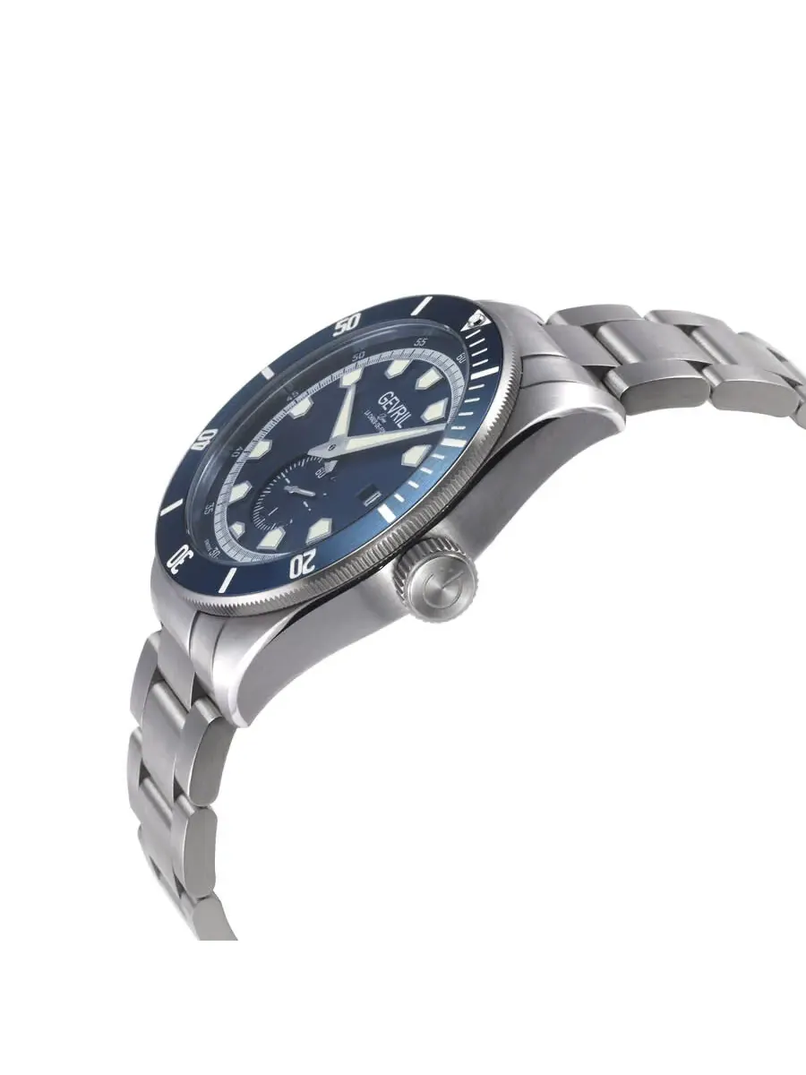 Мужские часы Gevril Yorkville Automatic с синим циферблатом 48641B — изображение 3 из 3, оттенок синий