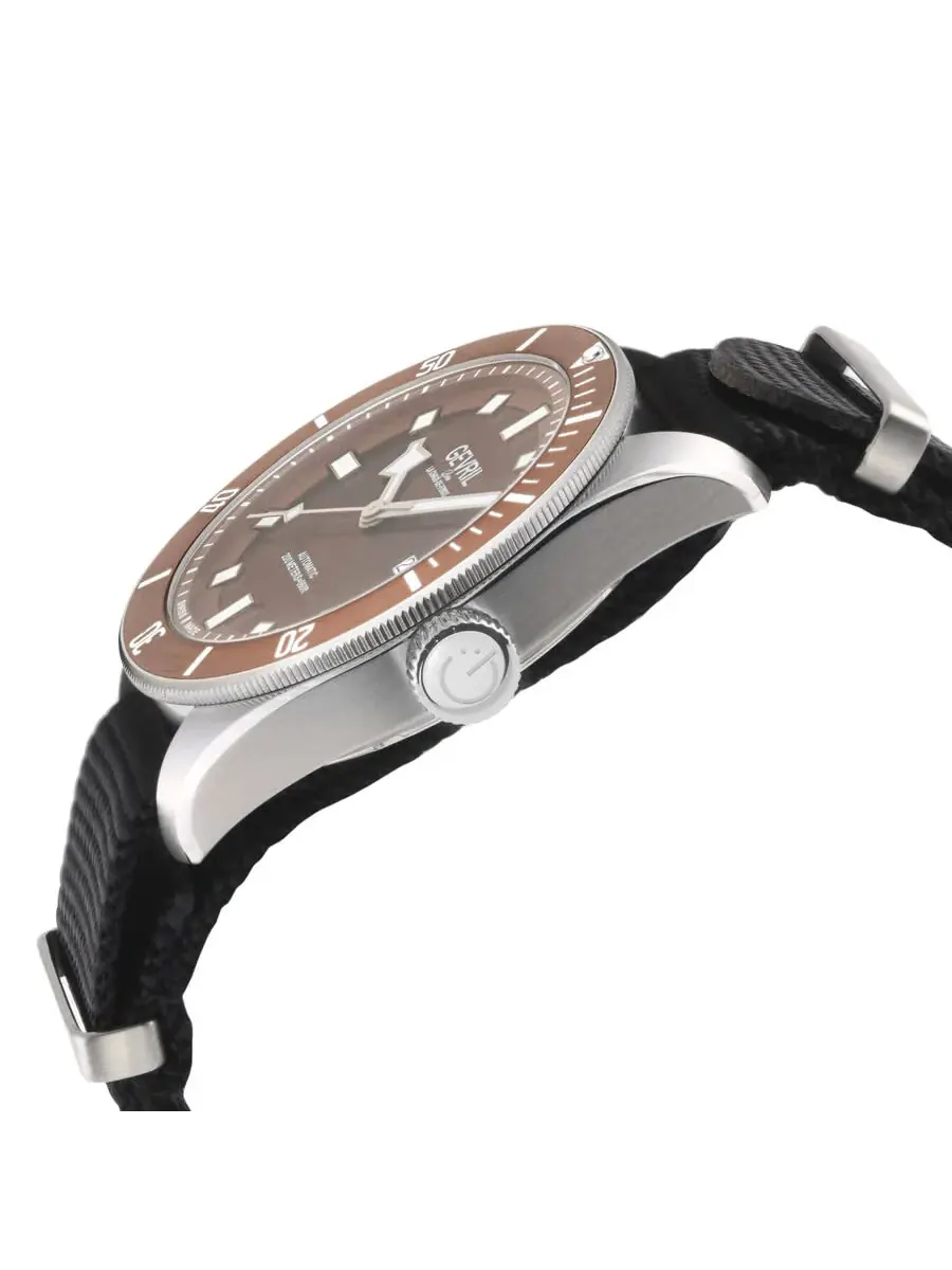 Мужские часы Gevril Yorkville Automatic с коричневым циферблатом 48607N — изображение 3 из 3, оттенок коричневый
