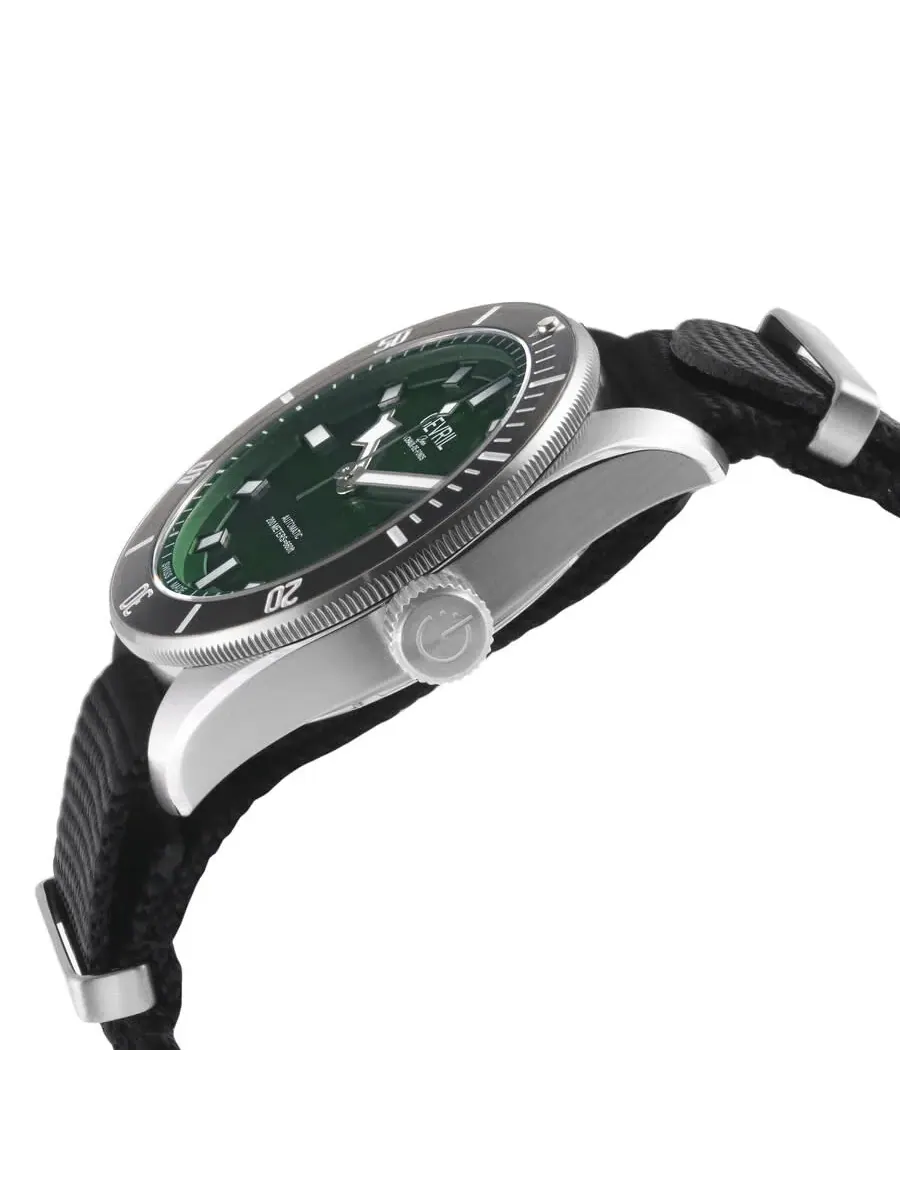 Мужские часы Gevril Yorkville Automatic с зеленым циферблатом 48606N — изображение 2 из 3, оттенок черный