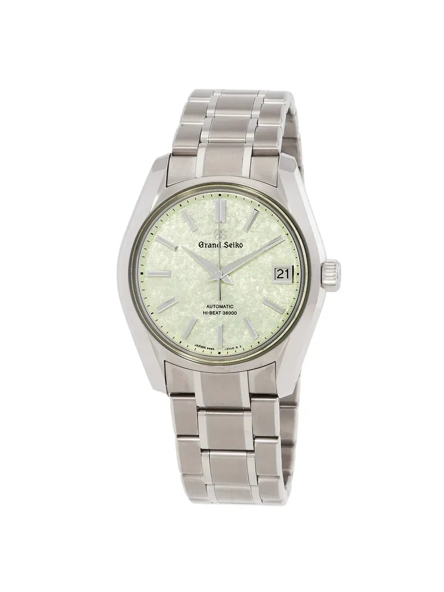 Мужские часы Grand Seiko Heritage 'Sakura-Wakaba' с автоматическим механизмом SBGH343G — серебристый