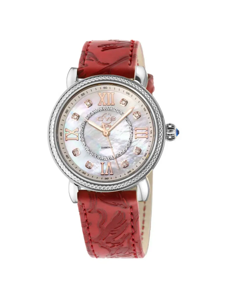 Женские часы GV2 от Gevril с перламутровым циферблатом Marsala 9860L.1 Gv2 By Gevril — изображение 1 из 1, оттенок серебряный
