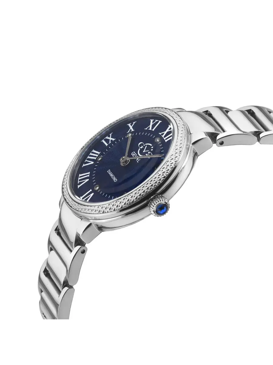 Женские часы GV2 от Gevril Rome Brillante Quartz с синим циферблатом 122105B Gv2 By Gevril — изображение 3 из 3
