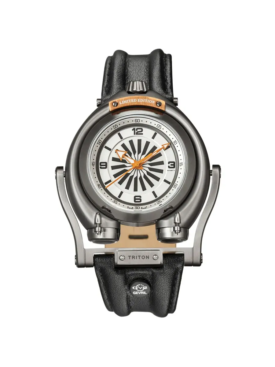 Мужские часы GV2 от Gevril Triton с белым циферблатом 3404S Gv2 By Gevril — изображение 1 из 3, оттенок черный