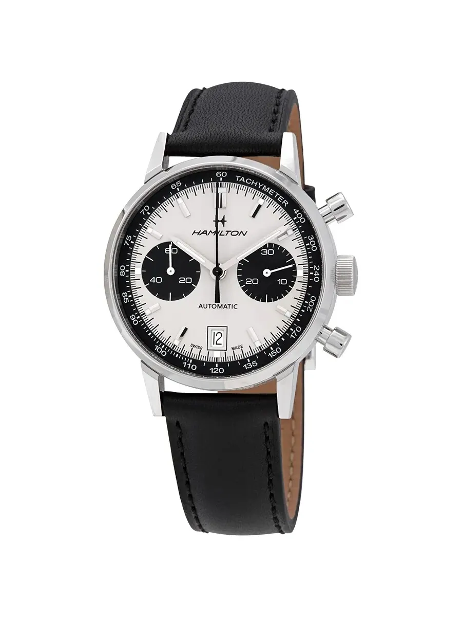 Мужские часы Hamilton Intra-Matic Automatic Chronograph H38416711 — изображение 1 из 3, оттенок серебряный