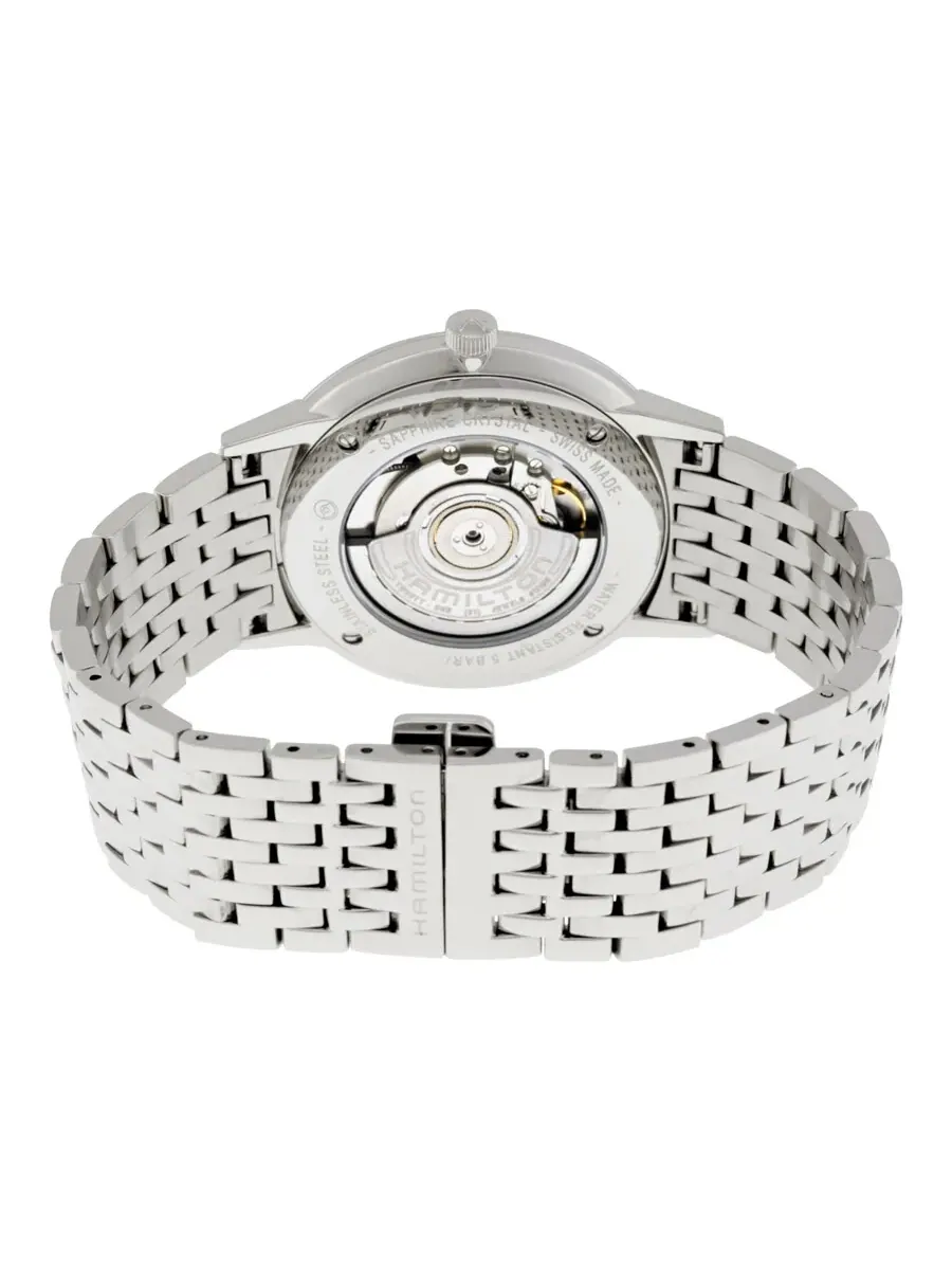 Мужские механические часы Hamilton Intra-Matic Ultra-slim H38755151 — изображение 3 из 4, оттенок серебряный