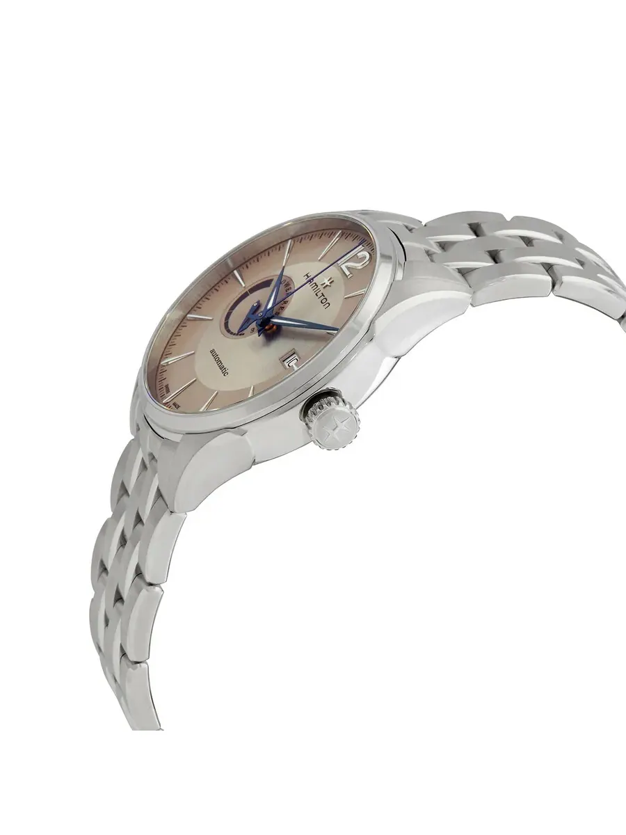 Мужские часы Hamilton Jazzmaster Automatic с бежевым циферблатом H89545121 — изображение 2 из 3, оттенок серебряный
