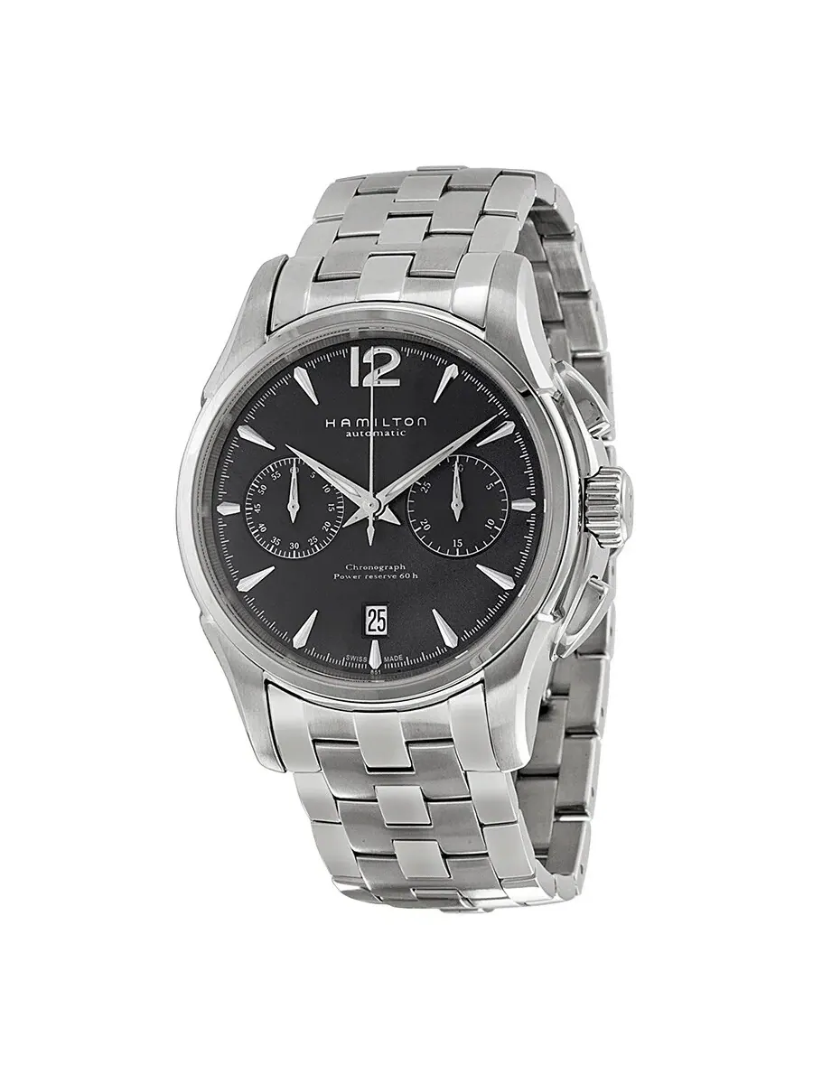 Мужские автоматические часы Hamilton Jazzmaster Chronograph H32606185 — изображение 1 из 4, оттенок серебряный