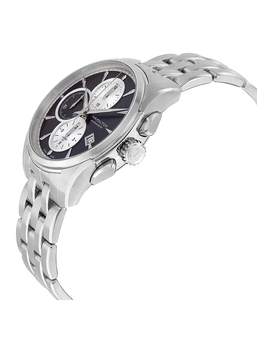 Мужские часы Hamilton Jazzmaster Chronograph с серым циферблатом H32596181 — изображение 2 из 3, оттенок серебряный