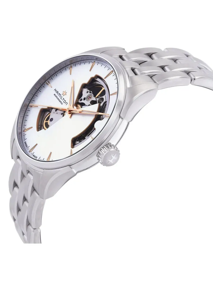 Часы Hamilton Jazzmaster Open Heart Auto Automatic с серебристым циферблатом H32675151 — изображение 2 из 3