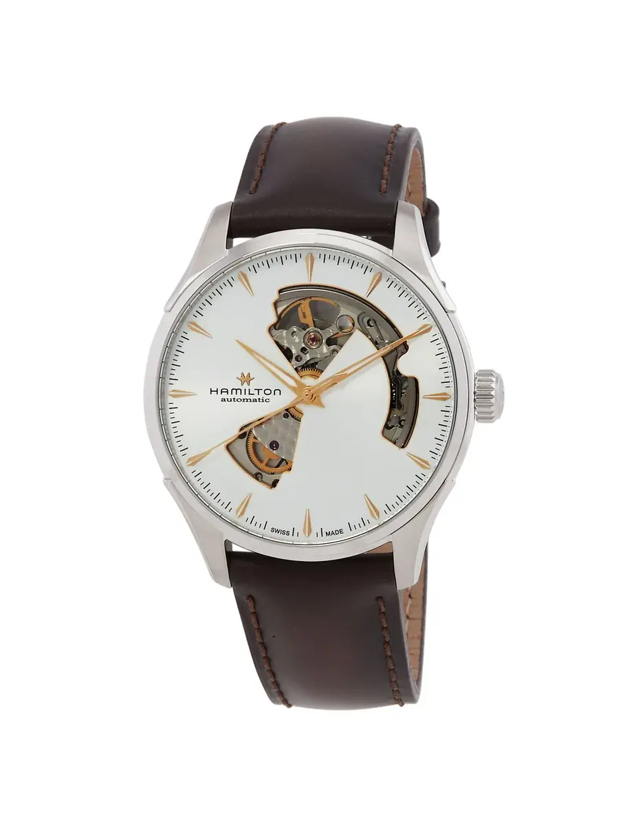 Часы Hamilton Jazzmaster Open Heart Auto Automatic с серебристым циферблатом H32675551 — изображение 1 из 3