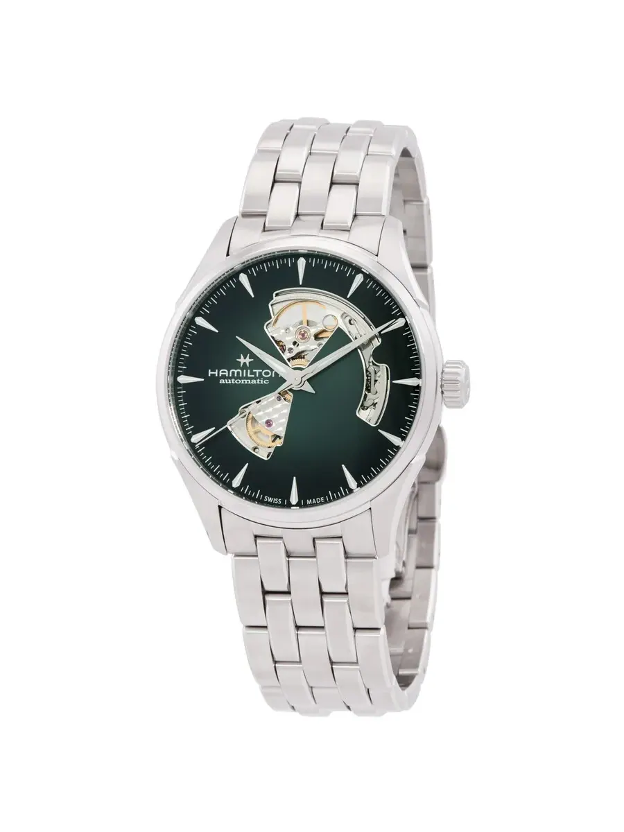 Мужские часы Hamilton Jazzmaster Open Heart Automatic с зеленым циферблатом H32705160 — изображение 1 из 3