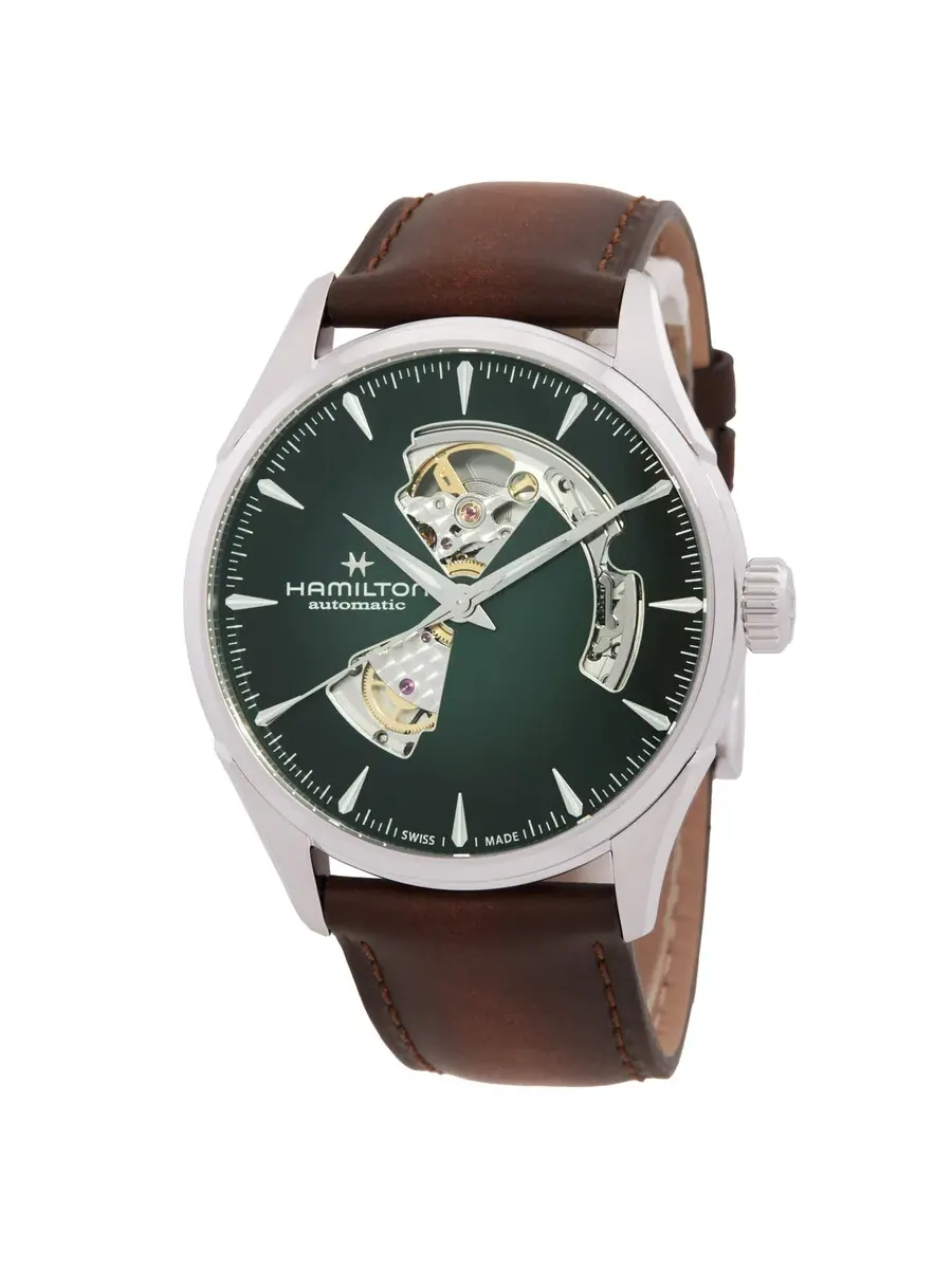 Мужские часы Hamilton JazzMaster Open Heart с автоматическим механизмом H32705560 — изображение 1 из 3, оттенок серебряный