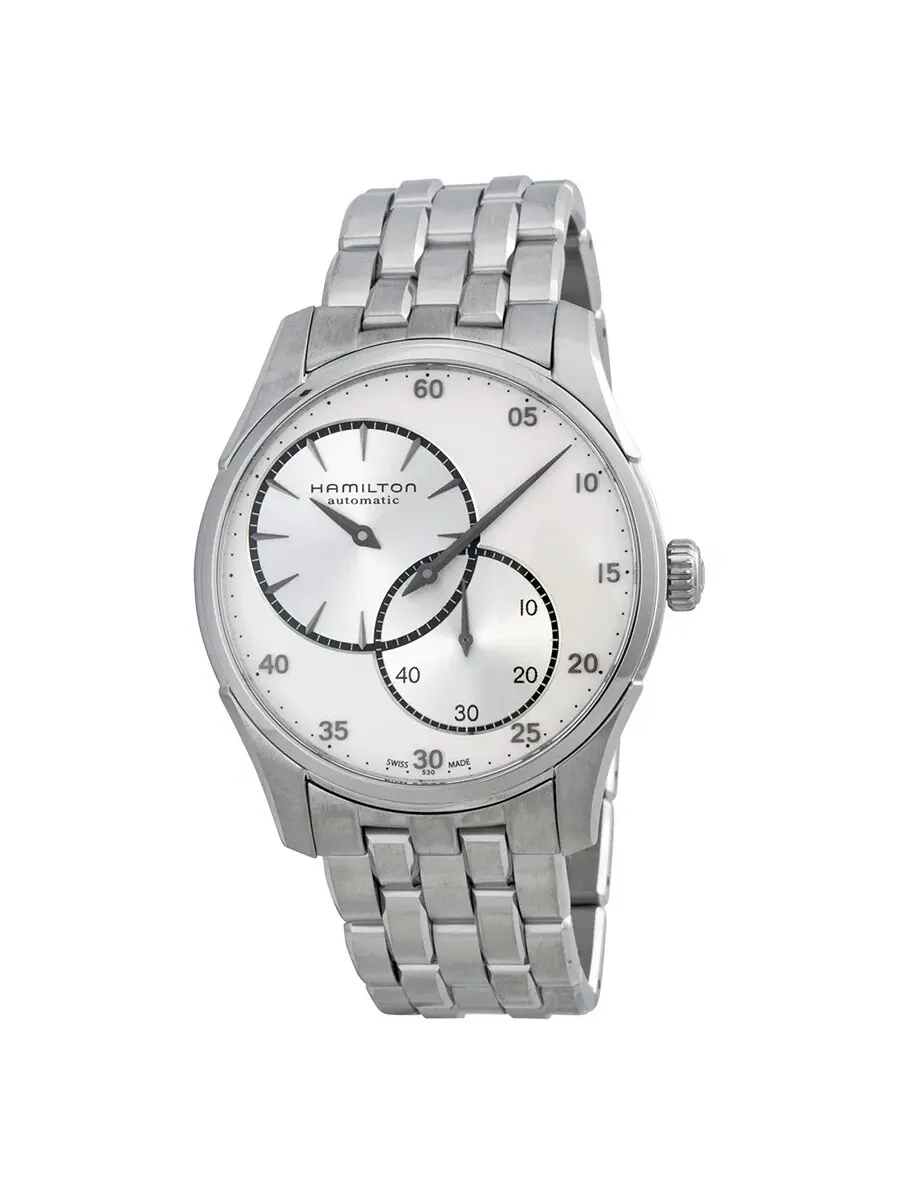 Мужские часы Hamilton Jazzmaster Regulator с серебристым циферблатом H42615153 — изображение 1 из 4, оттенок серебряный