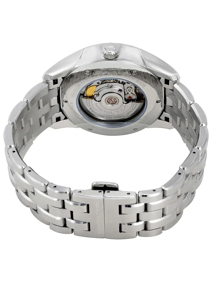 Мужские часы Hamilton Jazzmaster Regulator с серебристым циферблатом H42615153 — изображение 3 из 4, оттенок серебряный