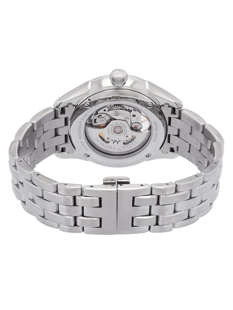 Мужские часы Hamilton Jazzmaster Skeleton с автоматическим механизмом и синим циферблатом H42535141 — изображение 3 из 3
