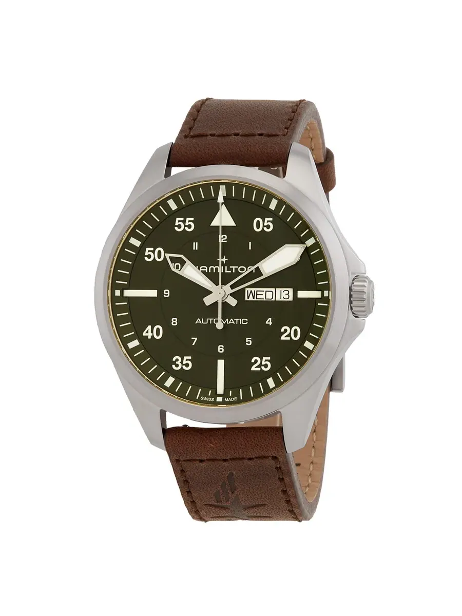 Мужские часы Hamilton Khaki Aviation Automatic H64635560 — изображение 1 из 3, оттенок серебряный