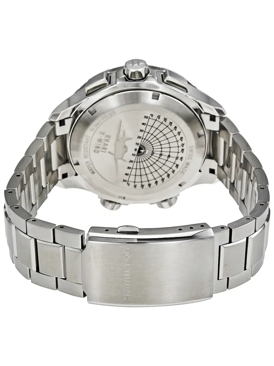 Мужские часы Hamilton Khaki Aviation X-Wind Chronograph H77912135 — изображение 3 из 3, оттенок черный