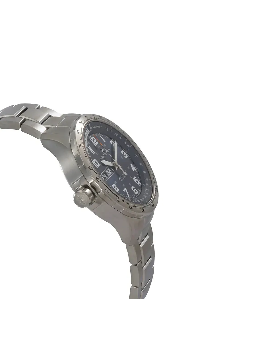 Мужские часы Hamilton Khaki Aviation X-Wind Lefty Automatic с синим циферблатом H77765141 — изображение 2 из 3