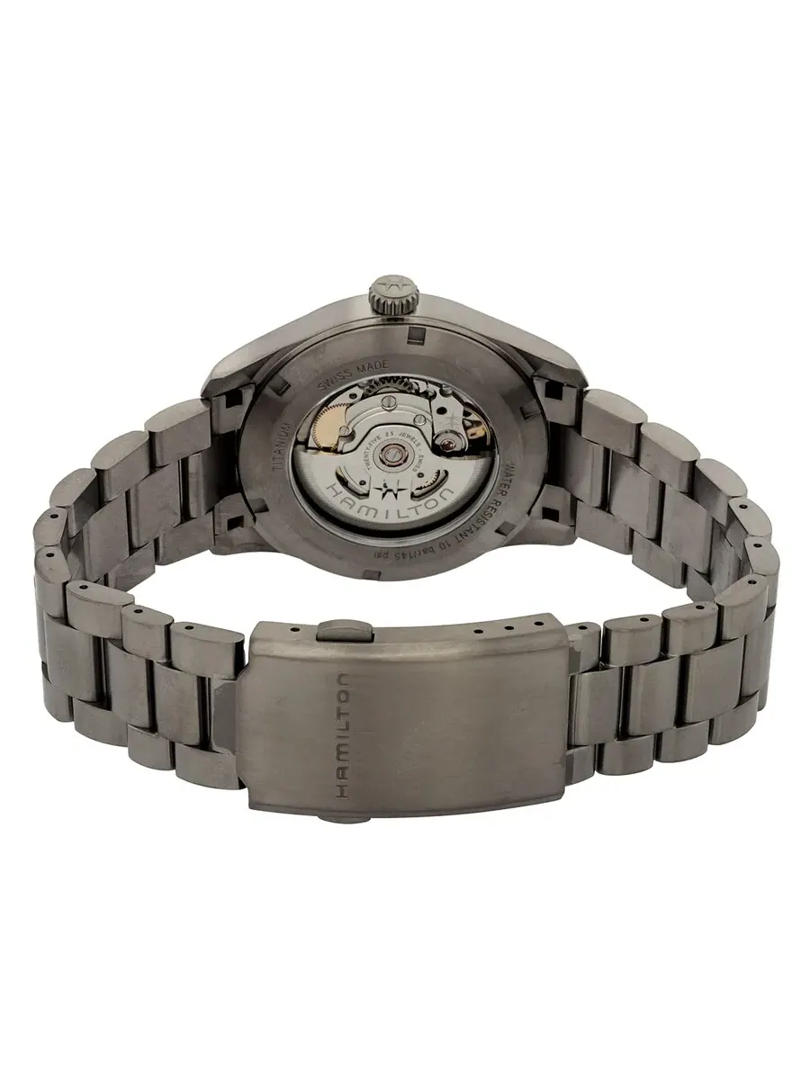 Мужские часы Hamilton Khaki Field с автоматическим механизмом и синим циферблатом H70205140 — изображение 3 из 3