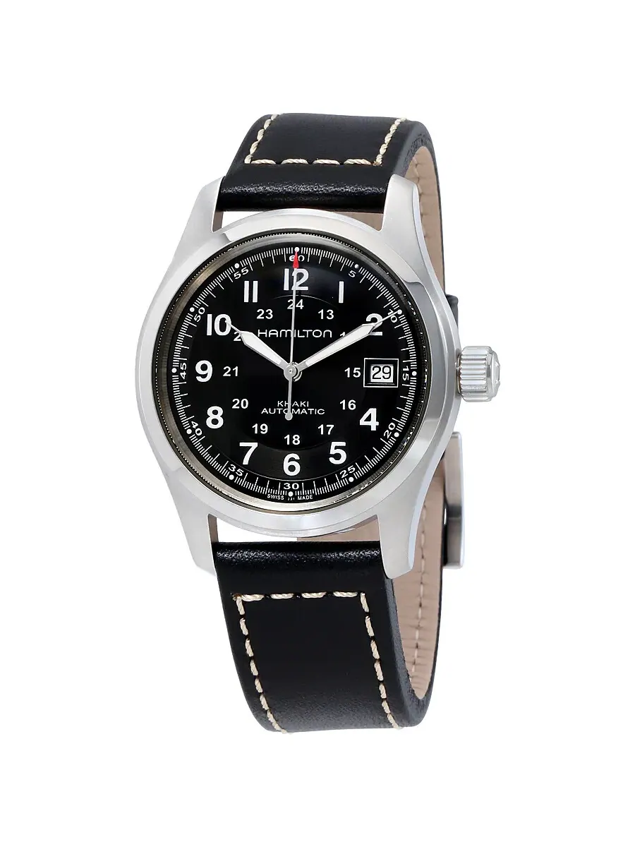 Мужские часы Hamilton Khaki Field Automatic H70455733 — изображение 1 из 4, оттенок серебряный