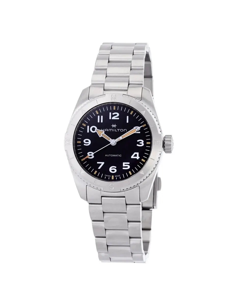 Мужские часы Hamilton Khaki Field Expedition Automatic с черным циферблатом H70225130 — изображение 1 из 3
