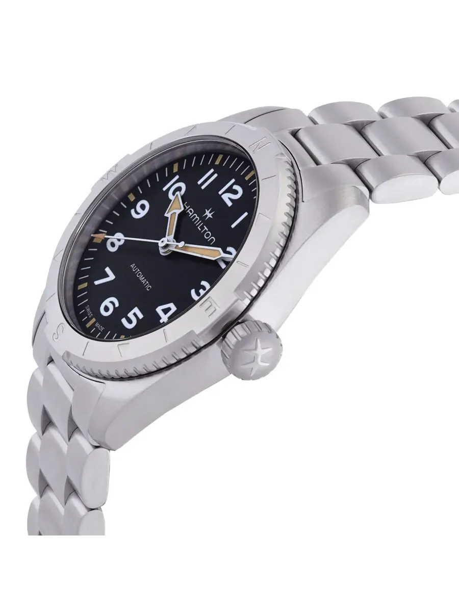 Мужские часы Hamilton Khaki Field Expedition Automatic с черным циферблатом H70225130 — изображение 2 из 3