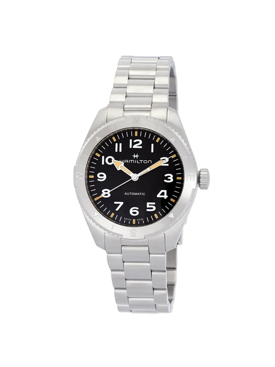 Мужские часы Hamilton Khaki Field Expedition Automatic с черным циферблатом H70315130 — изображение 1 из 3