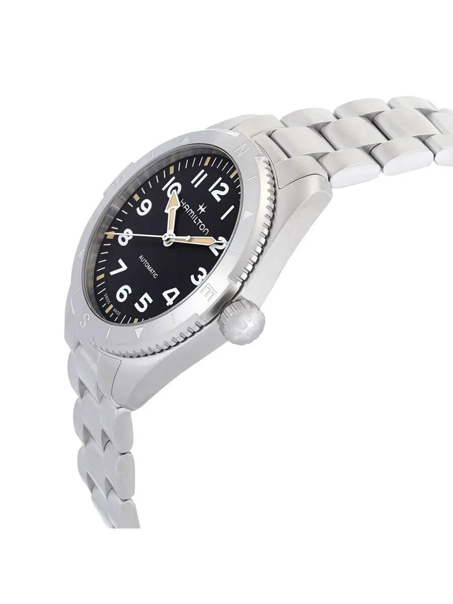 Мужские часы Hamilton Khaki Field Expedition Automatic с черным циферблатом H70315130 — изображение 2 из 3