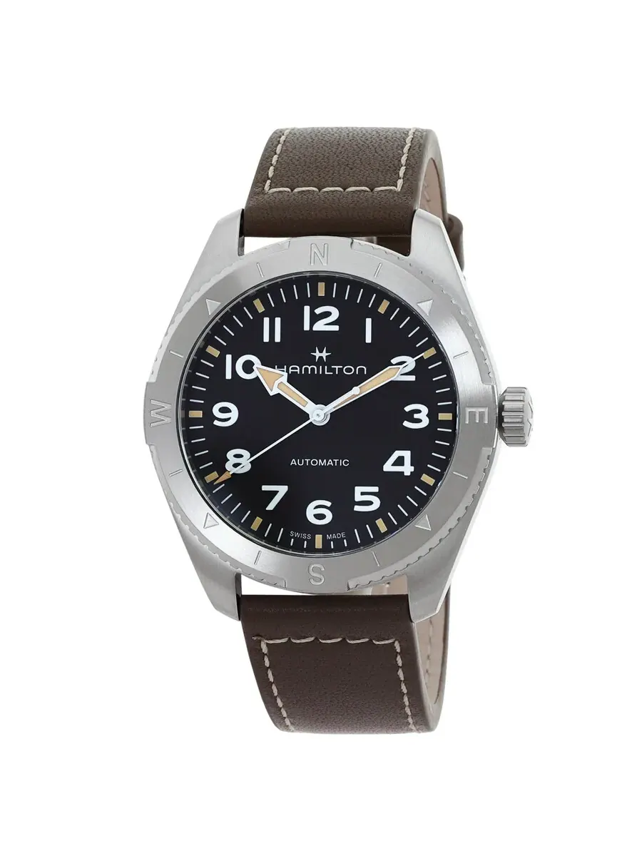 Мужские часы Hamilton Khaki Field Expedition Automatic с черным циферблатом H70315830 — изображение 1 из 3