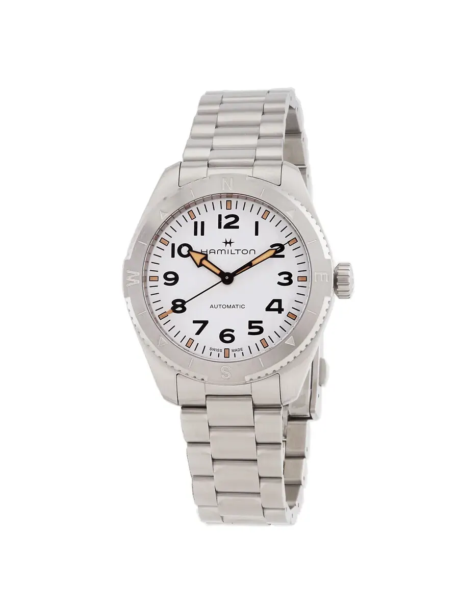 Часы Hamilton Khaki Field Expedition Auto с белым циферблатом H70315110 — изображение 1 из 3, оттенок серебряный