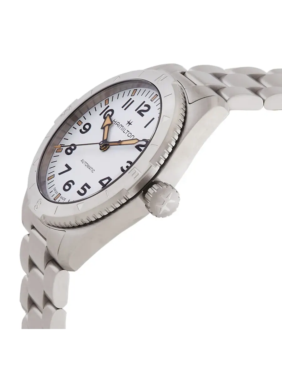 Часы Hamilton Khaki Field Expedition Auto с белым циферблатом H70315110 — изображение 2 из 3, оттенок серебряный