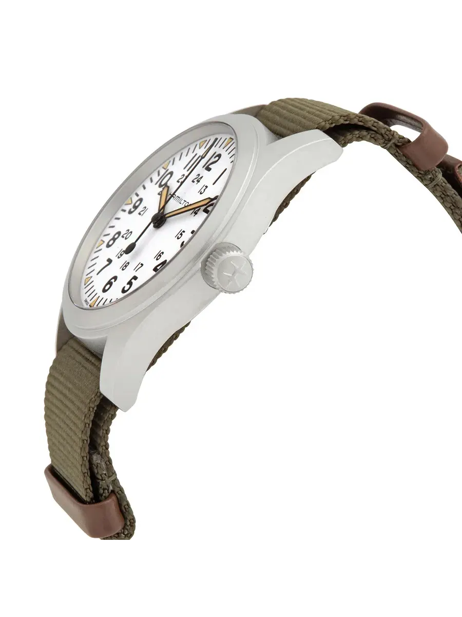 Мужские часы Hamilton Khaki Field с ручным заводом H69529913 — изображение 2 из 3, оттенок серебряный