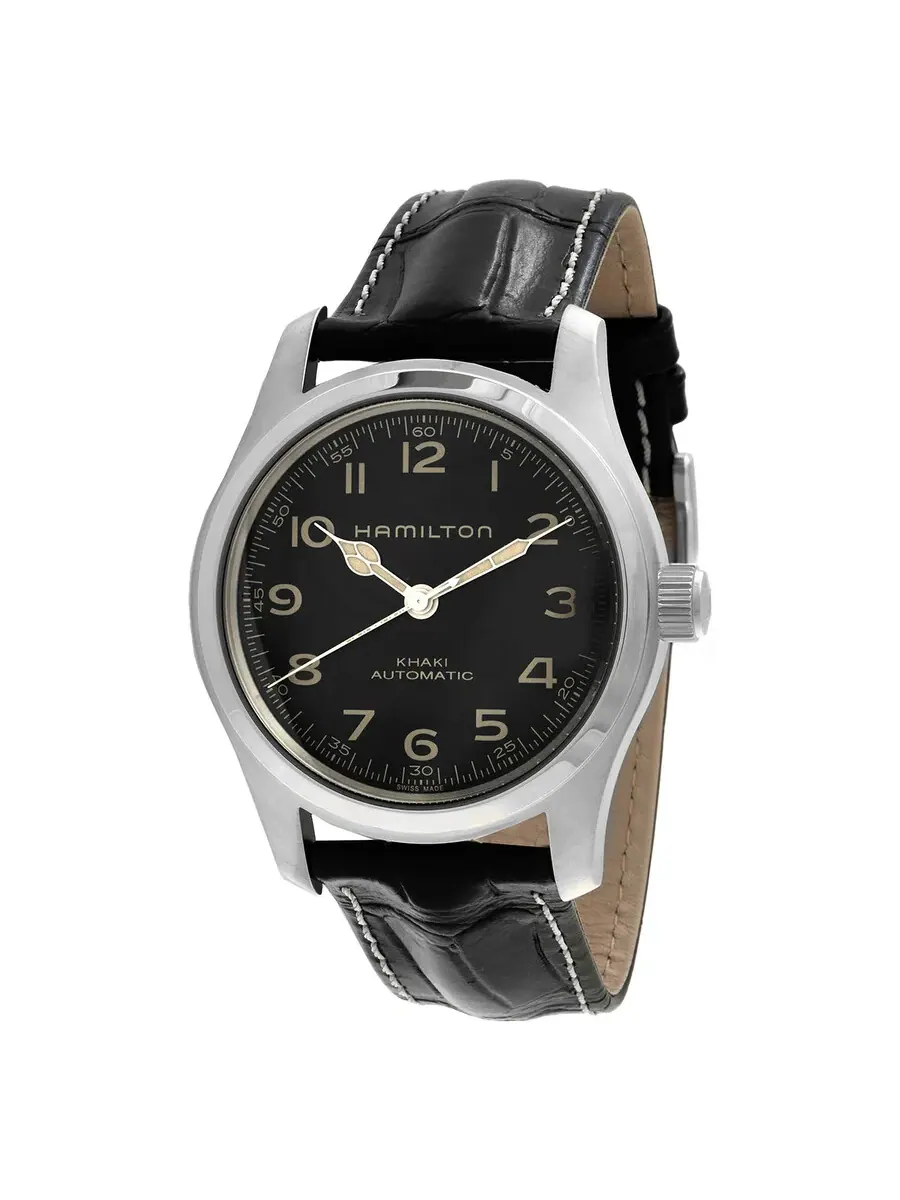Мужские часы Hamilton Khaki Field Murph Automatic с черным циферблатом, набор H70605732 — изображение 1 из 4