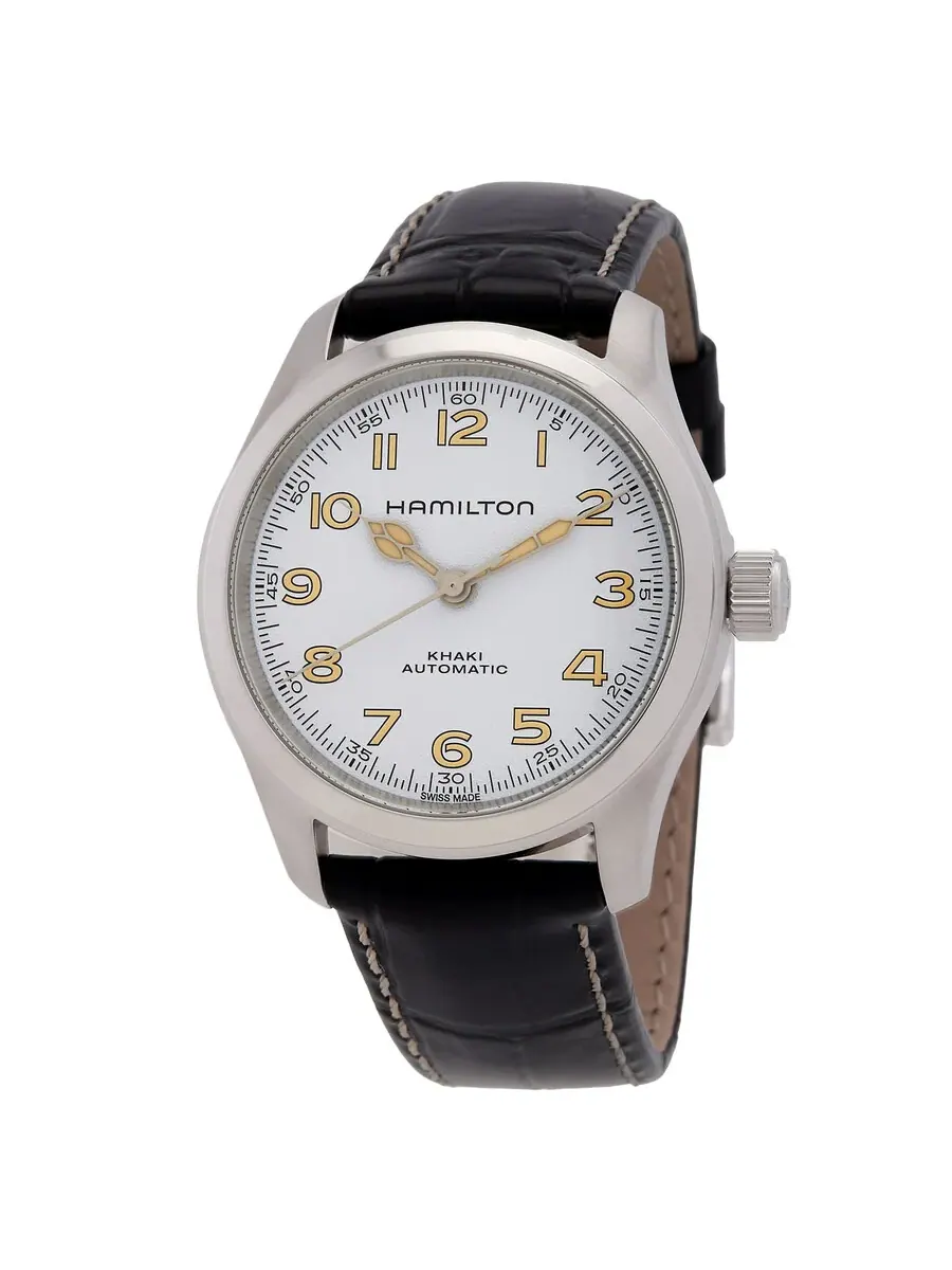 Часы Hamilton Khaki Field Murph Automatic с белым циферблатом H70405710 — изображение 1 из 3, оттенок серебряный