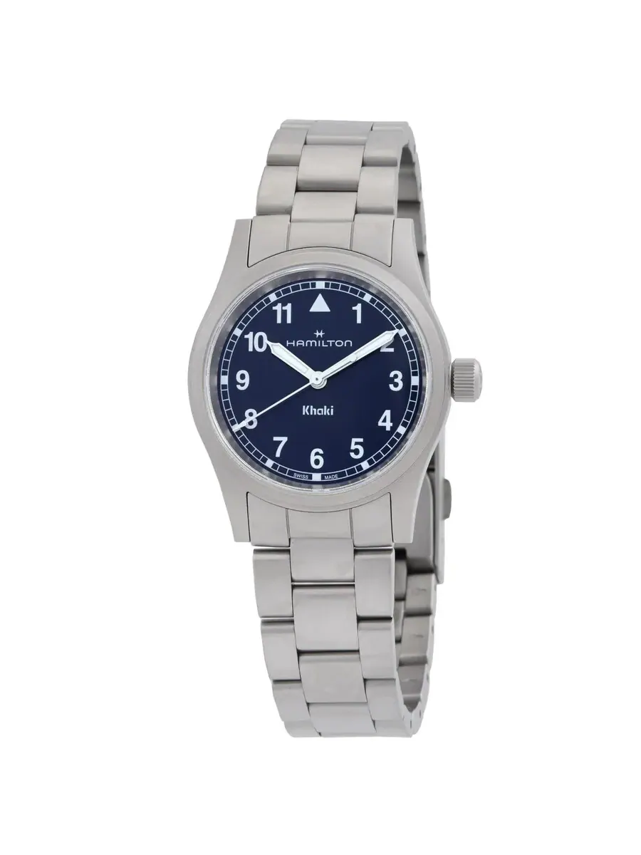 Женские часы Hamilton Khaki Field с кварцевым механизмом и синим циферблатом H69301140 — изображение 1 из 3