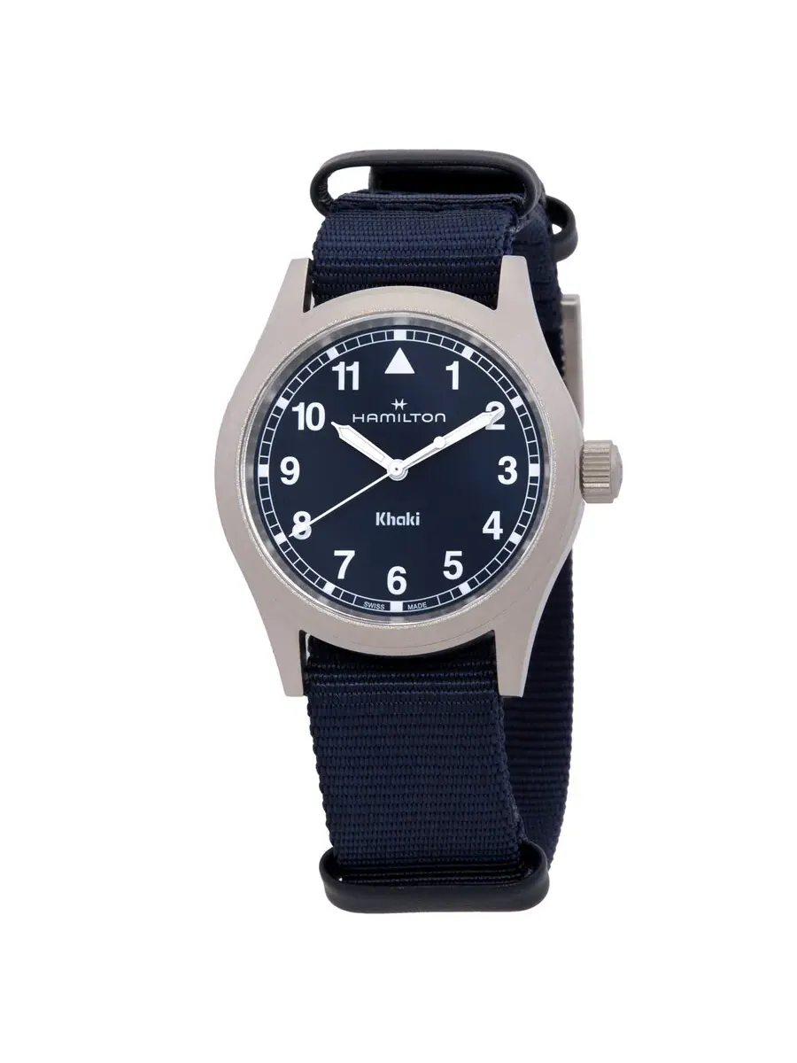Часы Hamilton Khaki Field Quartz с синим циферблатом H69401940