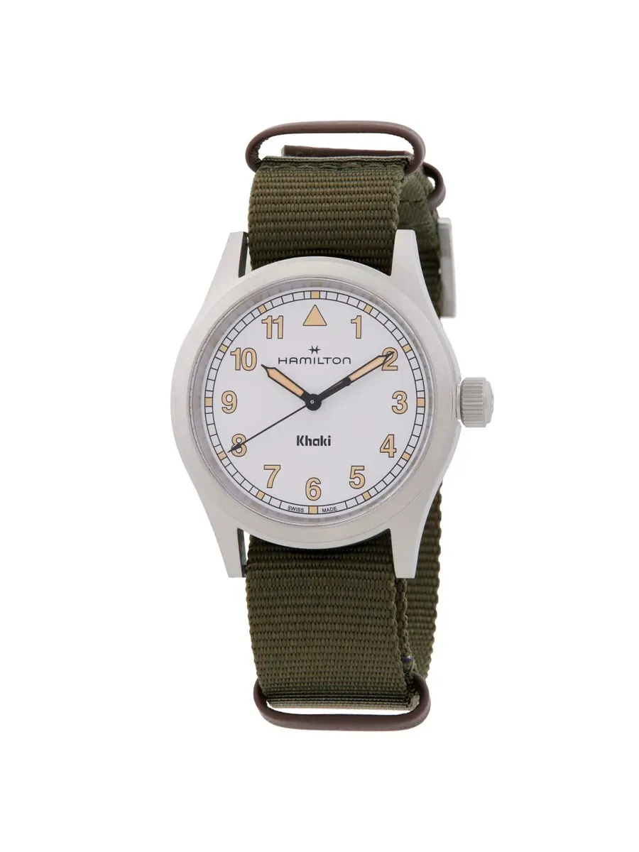 Часы Hamilton Khaki Field Quartz с белым циферблатом H69401910