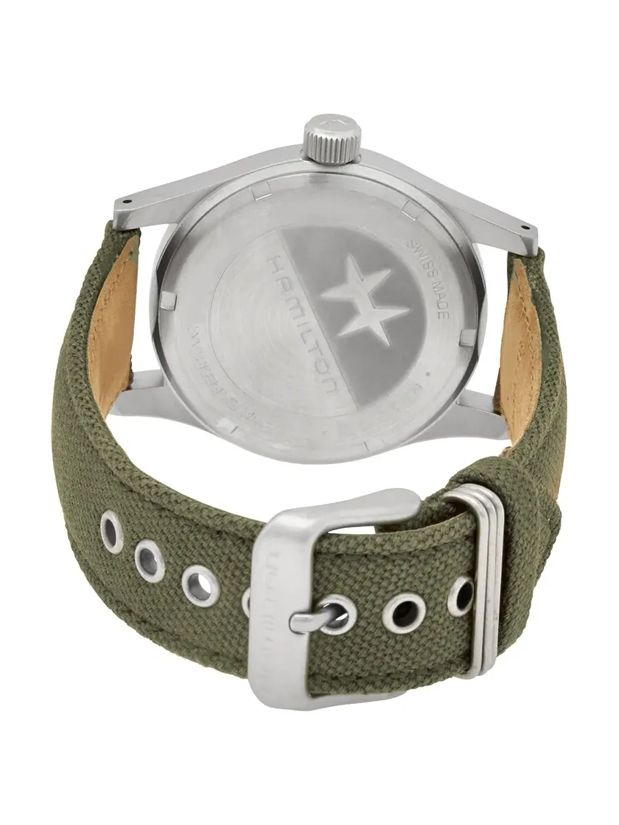 Мужские механические часы Hamilton Khaki Field с зеленым циферблатом, артикул H69439363 — изображение 3 из 3