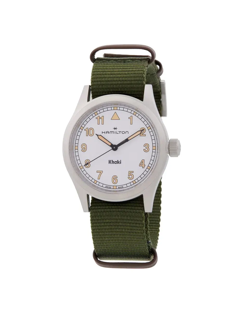 Часы Hamilton Khaki Field Quartz с белым циферблатом H69301910
