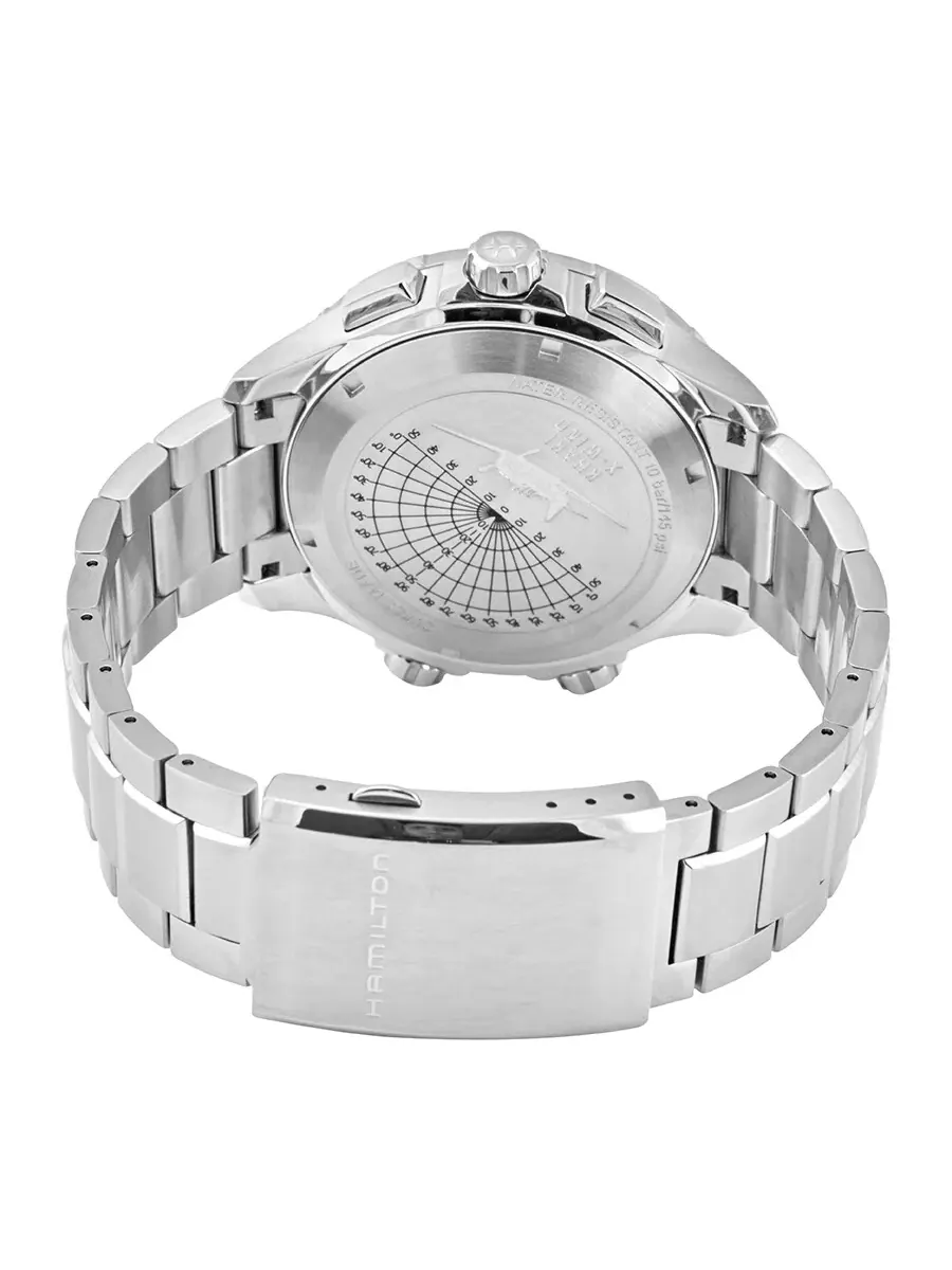 Мужские часы Hamilton Khaki X-Wind Quartz с синим циферблатом H77922141 — изображение 3 из 3, оттенок серебряный
