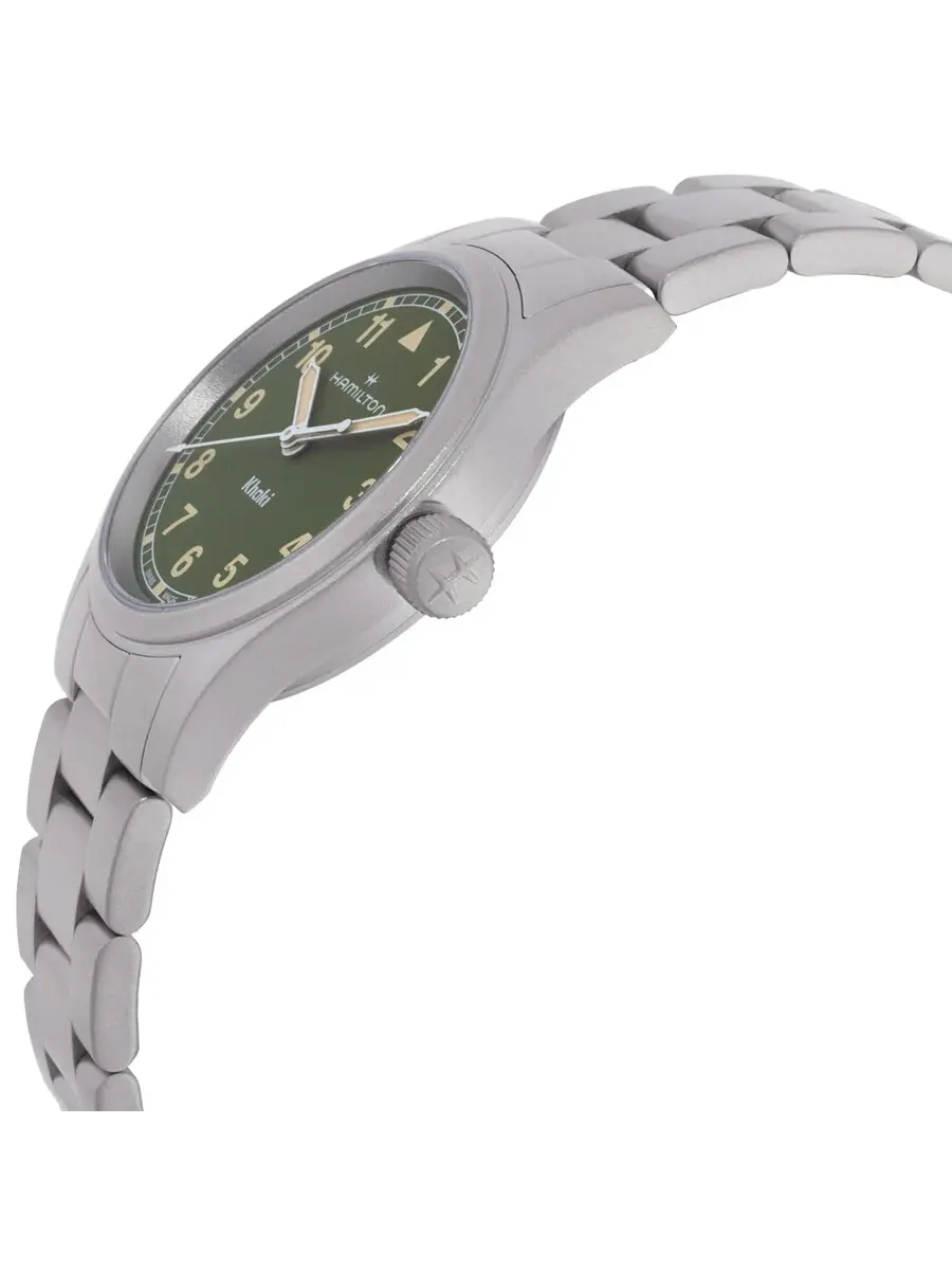 Женские часы Hamilton Quartz с зеленым циферблатом H69301160 — изображение 2 из 3, оттенок серебряный