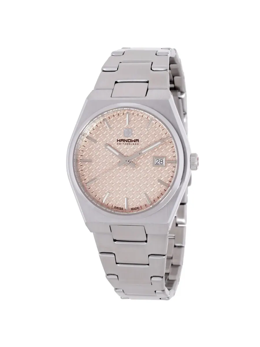Женские часы Hanowa Lancy Quartz с розовым циферблатом HAWLH0002906 — серебристый